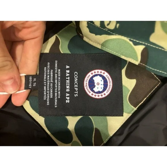 Canada Goose x Bape x Concepts Black/Camo Expedition Parka - Picture 7 of 13